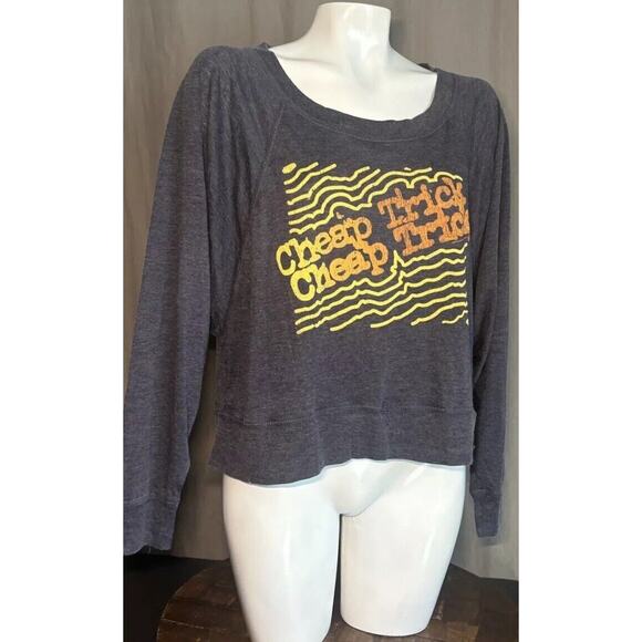 Chaser NWT Anthropologie Cheap Trick Blue Long Sleeve Women’s Size Small - Picture 6 of 11